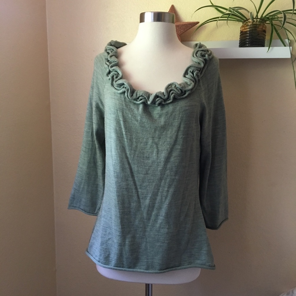 Moth Scoop Neck Sweater Large